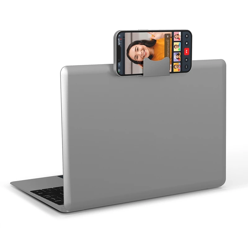 Противоскользящий притежател на мобилен телефон, за лаптоп MacBook Air, поставка за уеб камера, поставка за камера, поставка за камера, сребро
