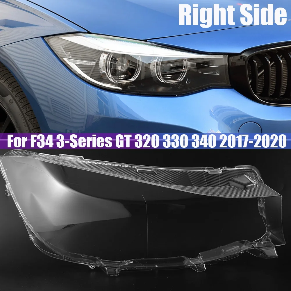 LH и RH за F34 3-Series GT 320 330 340 2017-2020, капак на обектива на автомобилни фарове, лампа, капак на корпуса фарове