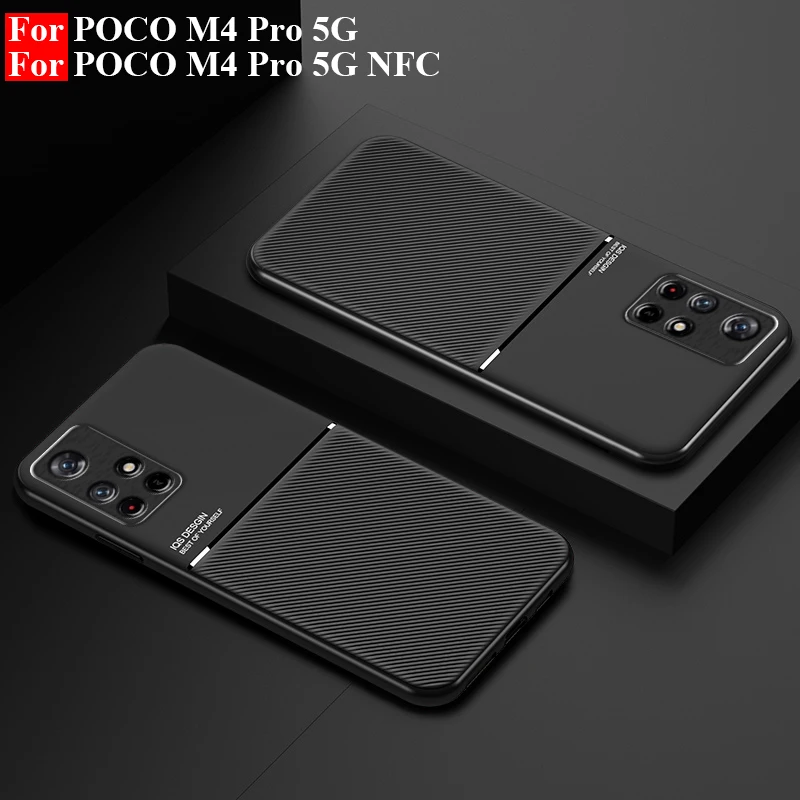 Калъф POCO M4 Pro 5G Магнитен Калъф За телефон Xiaomi POCO M4 Pro 5G Case делото от TPU на Poco M4 Pro 5G Cover Прозрачен Капак