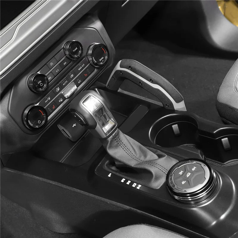 Дръжка за превключване на фарове климатик Капак дръжка на скоростния ремарке с пълна 4WD за Ford Bronco 21-22 5ШТ син
