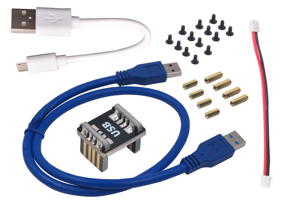 Нов X820 V3.0 USB 3.0 SATA HDD/SSD Такса за удължаване на срока за съхранение на данни + Калъф за Raspberry Pi 3 B +