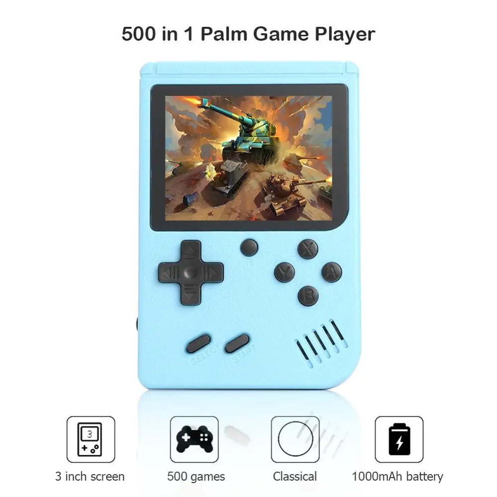 800 По 1 Игра на МИНИ Преносим Ретро Видео Конзола Преносими Игрови Плейъри Момче 8 Бита 3.0-Инчов Цветен LCD Екран GameBoy
