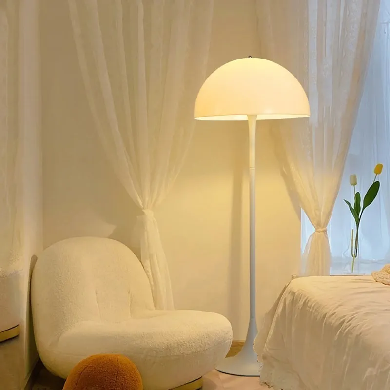 Под лампа във формата на Гъба, модерна led декоративна осветление за спалня, хол, Бял минималистичен декор, лампа за кабинет, поставка за четене
