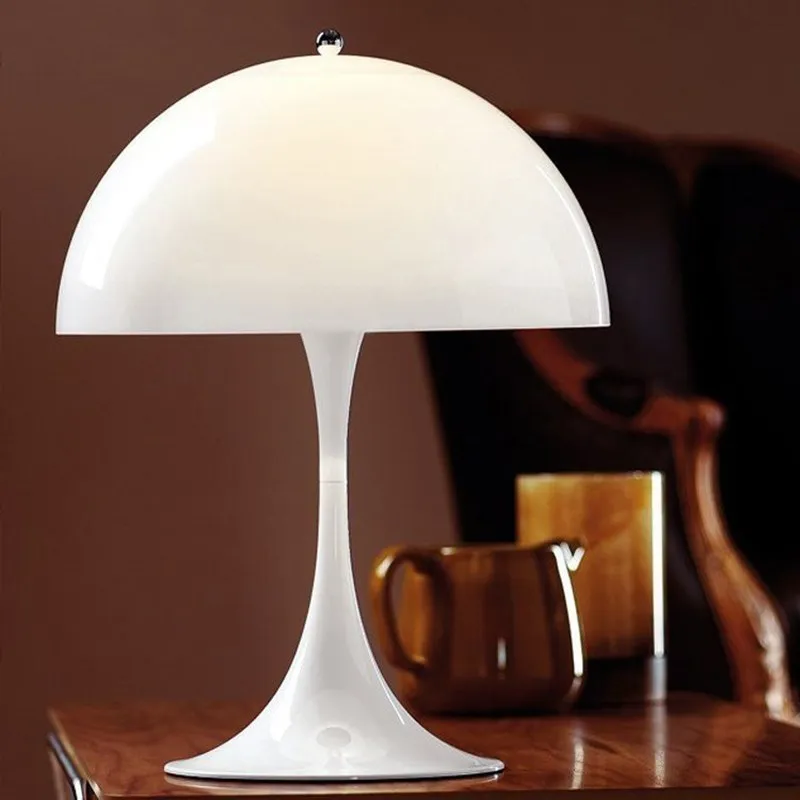 Под лампа във формата на Гъба, модерна led декоративна осветление за спалня, хол, Бял минималистичен декор, лампа за кабинет, поставка за четене