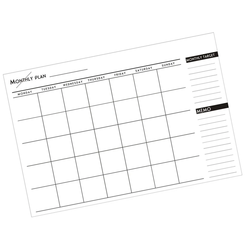 12 Бр. Прост Органайзер за записи на месец и ден за формат А3 с 1 бр. календар на 2020/2021 години за списъци със задачи