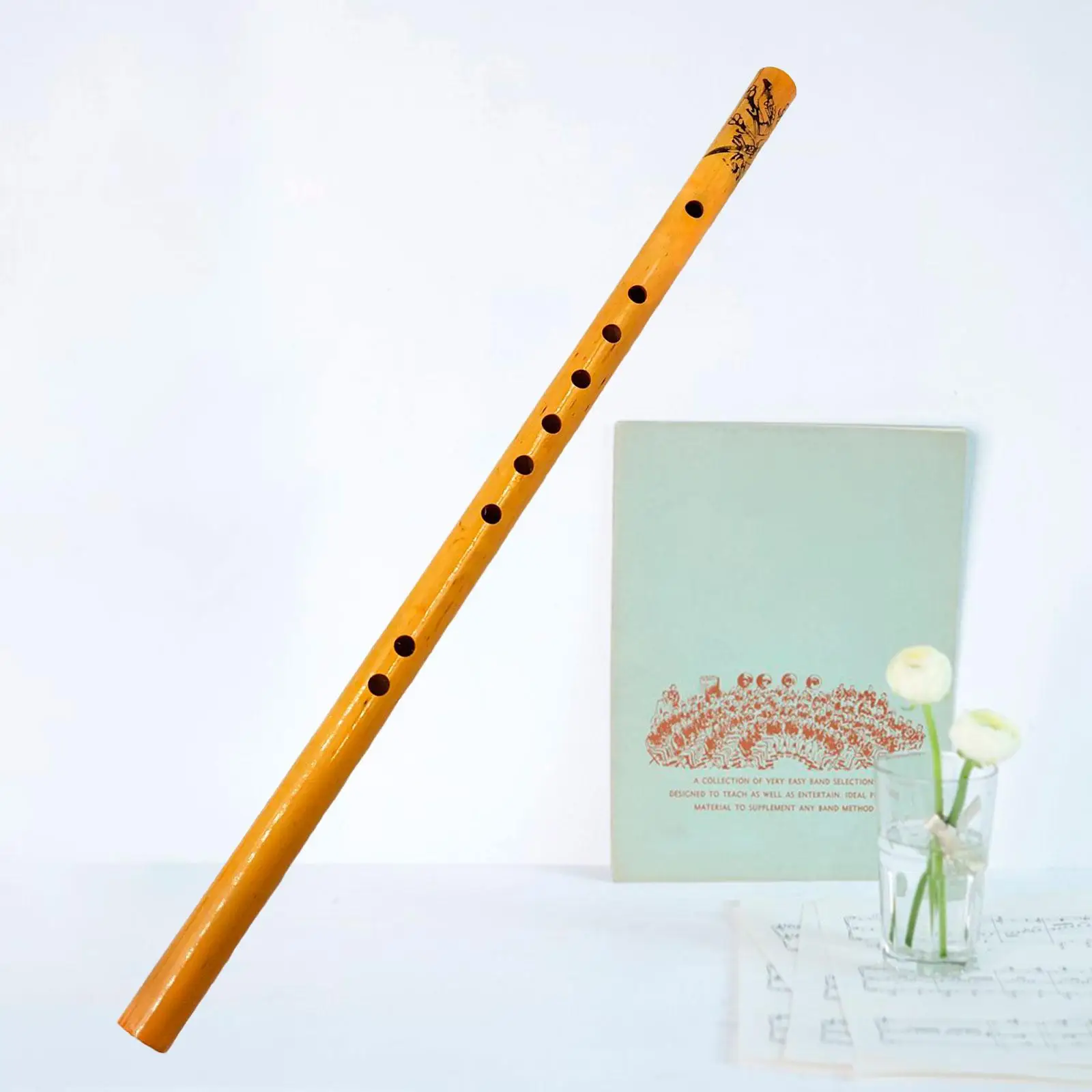 Професионален бамбук флейта подарък за деца и начинаещи, реколта вертикална флейта