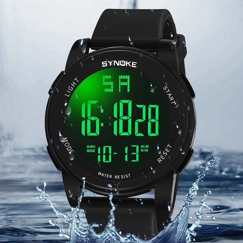 Мъжки часовник Цифров часовник SYNOKE Мъжки Военни часовник Цифров часовник Спортни Водоустойчив часовник до 50 метра