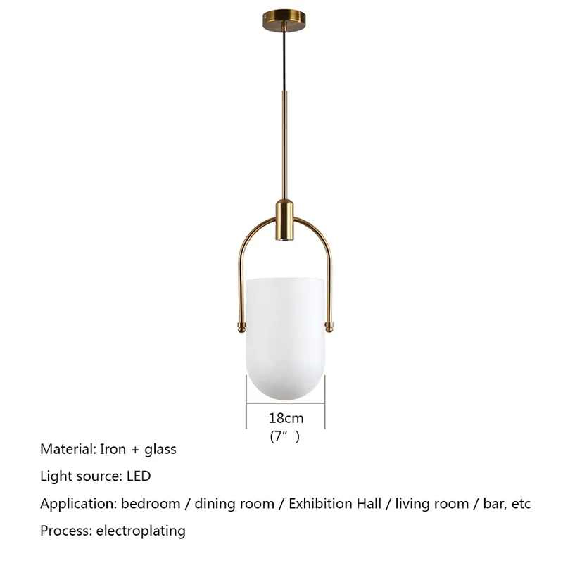 Креативен окачен лампа TYLA Nordic, модерни прости led крушки, лампи за дома трапезария
