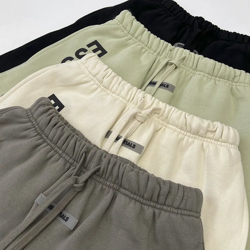 Шорти Essentials Летни Мъжки и дамски спортни панталони от 100% памук с писмото принтом, висококачествени ежедневни панталони в стил Уличен хип-хоп
