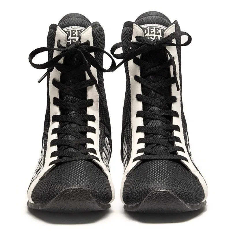 Професионални обувки за борба, Мъжки И женски Черни Боксови обувки, Дизайнерски дамски спортни обувки, висококачествени военни обувки за Големи момчета
