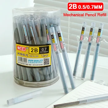 1/3/5ШТ Механичен грифель 0,5/0,7 мм, 2B Черен прът за моливи, Автоматично пълнене грифеля за рисуване, ученически пособия за рисуване на скици