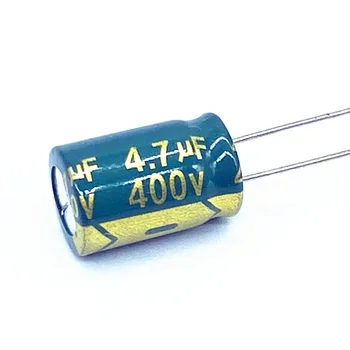 10 бр./лот 400 4,7 icf висока честота на низкоомный 400 4,7 icf алуминиеви електролитни кондензатори Размер 8*12 20%