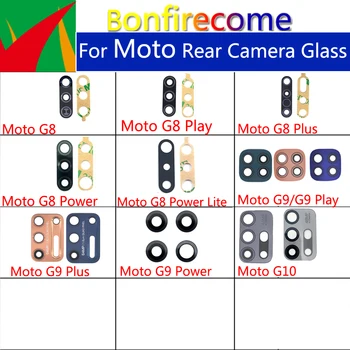 10 бр./ лот за Motorola Moto G10 G8 G9 Power Lite Plus, Стъклена леща за задната камера със стикер