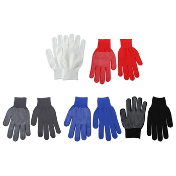 12 Двойки трикотажни ръкавици с точки за заснемане, опаковка от 24 мрежести работни ръкавици, за многократна употреба