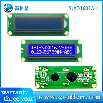 1602A-1LCD дисплей 16x2 Lcm дисплейный модул STN син отрицателен дисплей с бяла подсветка AIP31068L водача В 5/3