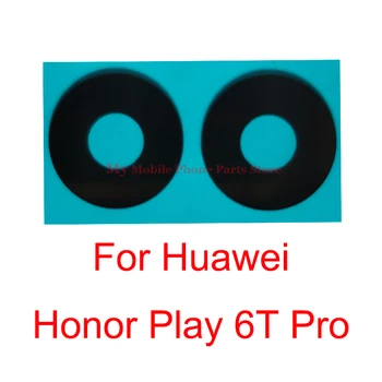 2 бр./компл. Задната Стъклена Леща на камерата за Обратно виждане За Huawei honor Play Pro 6T 6tpro Задната Стъклена Леща основна камера С лепило лента Резервни Части