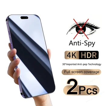 55D Защитно фолио е с Пълно покритие От Шпионски софтуер За iPhone 14 Pro Max 13 12 Privacy изработени От Закалено Стъкло на Apple 11 XR XS Mini Plus Аксесоари