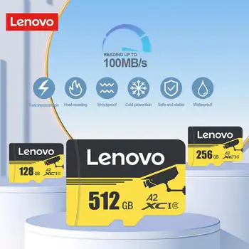 Lenovo Високоскоростна карта с флаш памет от клас 10, 16 GB 8 GB Micro TF/SD-карта 128 GB A2 SSD Адаптер за карта с памет Помещение/таблет/video recorder