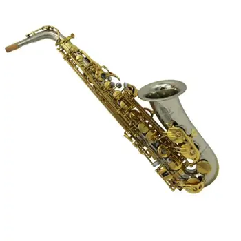 MARGEWATE Алт саксофон Eb Tune Месингови ключове със златно покритие Професионален музикален инструмент с калъф Безплатна доставка