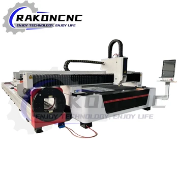 Rakoncnc Метална тръба/тръби/Плоча Лазерно рязане на 1000 Вата Топла продажба на Оптични-лазерна машина за рязане на въглеродна стомана