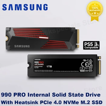 SAMSUNG 990 Pro с радиатор NVMe PCIe SSD 4.0 M. 2 2280 Вътрешен твърд диск 1 TB И 2 TB Твърд диск за Лаптоп Mini PC Gaming