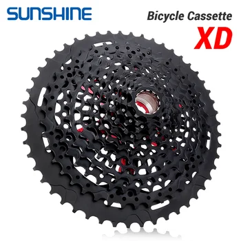 SUNSHINE XD Structure Велосипедна Лента 12-Степенна 9T-50T Черен Планински Велосипед Свободен Ход 12V за Sram XD freehub GX EAGLE XX1 X01