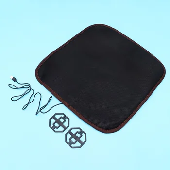 USB-Възглавници за седалки С подгряване, Практичен Калъф За автомобилни Седалки с подгряване, Зимни Възглавници за Седалки с подгряване (стил USB Mesh, черен)