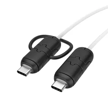 USB-протектор, кабел за зареждане, Силиконов защитен калъф За кабел за предаване на данни за мобилен телефон