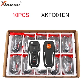 Xhorse XKFO01EN 4 Бутона Flip-Дистанционно Управление Xhorse VVDI Remote Тел Дистанционно Ключ за инструмент VVDI Key Глобалната версия на F Style