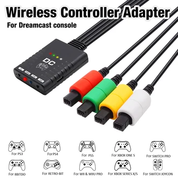 Безжичен адаптер BlueRetro Gamepad с ниска латентност, Bluetooth-съвместими контролери, адаптер преобразувател на контролера на конзолата PS3 /PS4