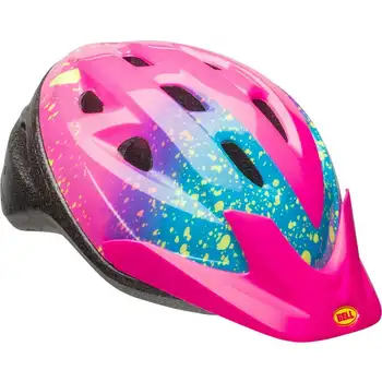 Велосипеден шлем за момичета, розови пръски, за деца 5+ (52-56 см)