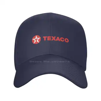 Висококачествен деним, шапка с логото на Texaco, графична маркова шапка, вязаная капачка, бейзболна шапка