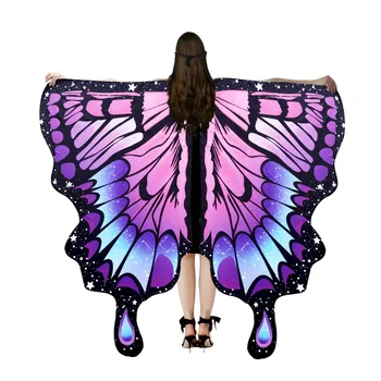 Големи крила на Пеперуда, Cosplay, Домашно парти, Декорация със собствените си ръце, Горски Елф, Дамски Празнична облекло за Хелоуин, Наметало с пеперуда