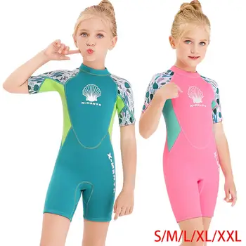 Детски неопрен за сърф, лятна костюм за плуване, Детски слънцезащитен костюм, детски бански костюми