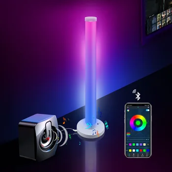 Етаж лампа LED Atmosphere Night Light Strip Bluetooth Dimmable RGB Neon нощен музикална настолна лампа За дома, нощно шкафче, Декорация за дома