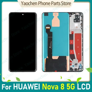 За Huawei Nova 8 5G LCD дисплей с touch screen Digitizer За Nova 8 ANG-AN00 Дисплей В Колекцията С инструменти