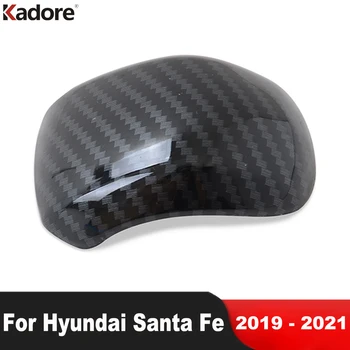 За Hyundai Santa Fe 2019 2020 2021 Автомобили дръжка за смяна на предавките от въглеродни влакна, малка перука на темето на главата, аксесоари за домашни калъпи (на модела)