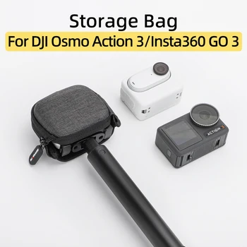 За Insta360 GO 3/DJI Osmo Action 3/GoPro 12/11/10/9/8 Калъф за вашия фотоапарат, Преносим чанта за съхранение, Защитна кутия за Аксесоари