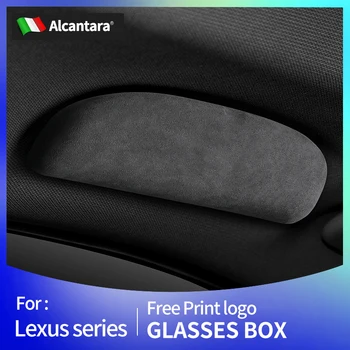 За Lexus NX UX 2018-2021 ES 2016-2020 RX 2021 IS Калъф За Автомобилни Точки Кутия За Слънчеви очила От Алькантары Аксесоари За интериора