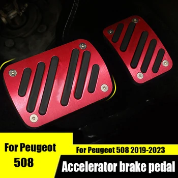 За Peugeot 508 2019 2023, специална устойчива на плъзгане вземе подножието на педала, декоративни аксесоари, за промяна на интериора на педалите на газта