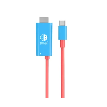 За суич Кабел-адаптер Type C към HDMI-съвместим кабел за Монтиране на зарядно устройство, Прекъсвач C USB Хъб за аксесоари за Nintendo Switch
