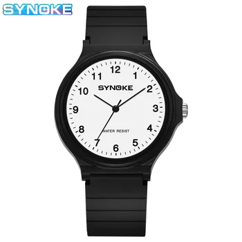 Изпита на часовника 38 мм кварцов дамски часовник SYNOKE Марка Водоустойчив 5Bar студентски ежедневни часовници