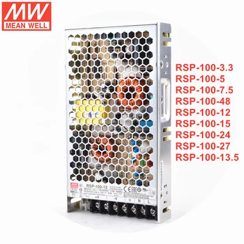 Източник на захранване MEAN WELL серия от RSP-100 с мощност 100 Вата с един изход и функция на ПФК RSP-100-3.3/5/7.5/12/15/24/27/ 48 В