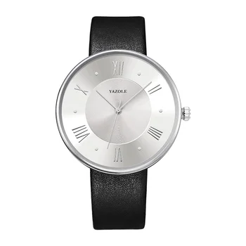Кварцов часовник за мъже с кожена каишка, водоустойчив и минималистичные бизнес и модерни мъжки кварцов часовник