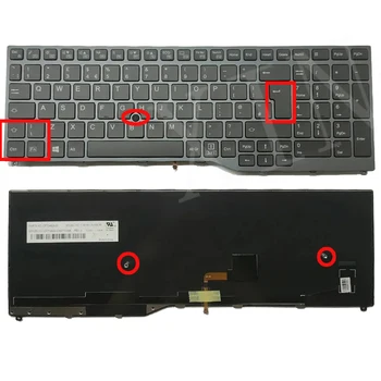 Клавиатура с Показалеца на Великобритания За лаптоп Fujitsu Lifebook E458 E558 E459 U757 U758 E559 U759