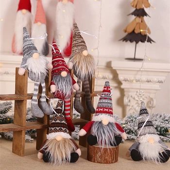 Коледни висулки във формата на Безлични кукли, Декорация за Коледната елха за дома 2023, Коледна Украса, Коледни подаръци Навидад Натал Нова Година