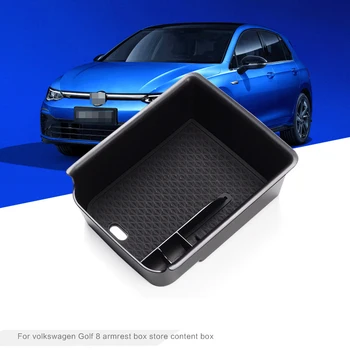 Кутия за съхранение, Подлакътник на Централната конзола на автомобила Volkswagen VW Golf 8 MK8 Golf8 2019-2022 Централен Органайзер за съхранение на автомобилни аксесоари