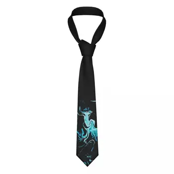 Мъжки вратовръзки със синьо черен Блясък, естествена Коприна, полиестер, 8 см, Класическа вратовръзка за мъжете, Аксесоари за ризи, Вратовръзка, подпори за cosplay