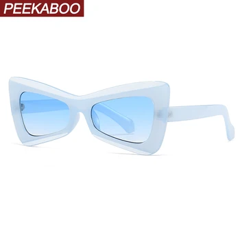 Пикабу vintage слънчеви очила за жени на синьо-зелена пеперуда дамски слънчеви очила за мъже uv400 дамско бижу 2023 мъжки