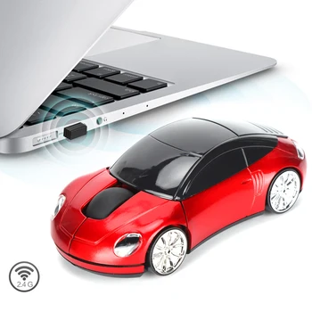 Преносим Мишка Smart CarShaped Преносима Безжична Мишка с 2.4 G с USB-Приемник за Офис Лаптоп, Таблет